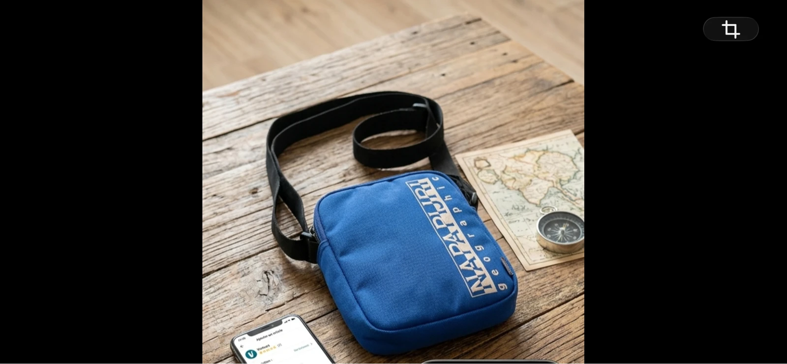 Vintage rare official Napapijri blue bag – photo 3